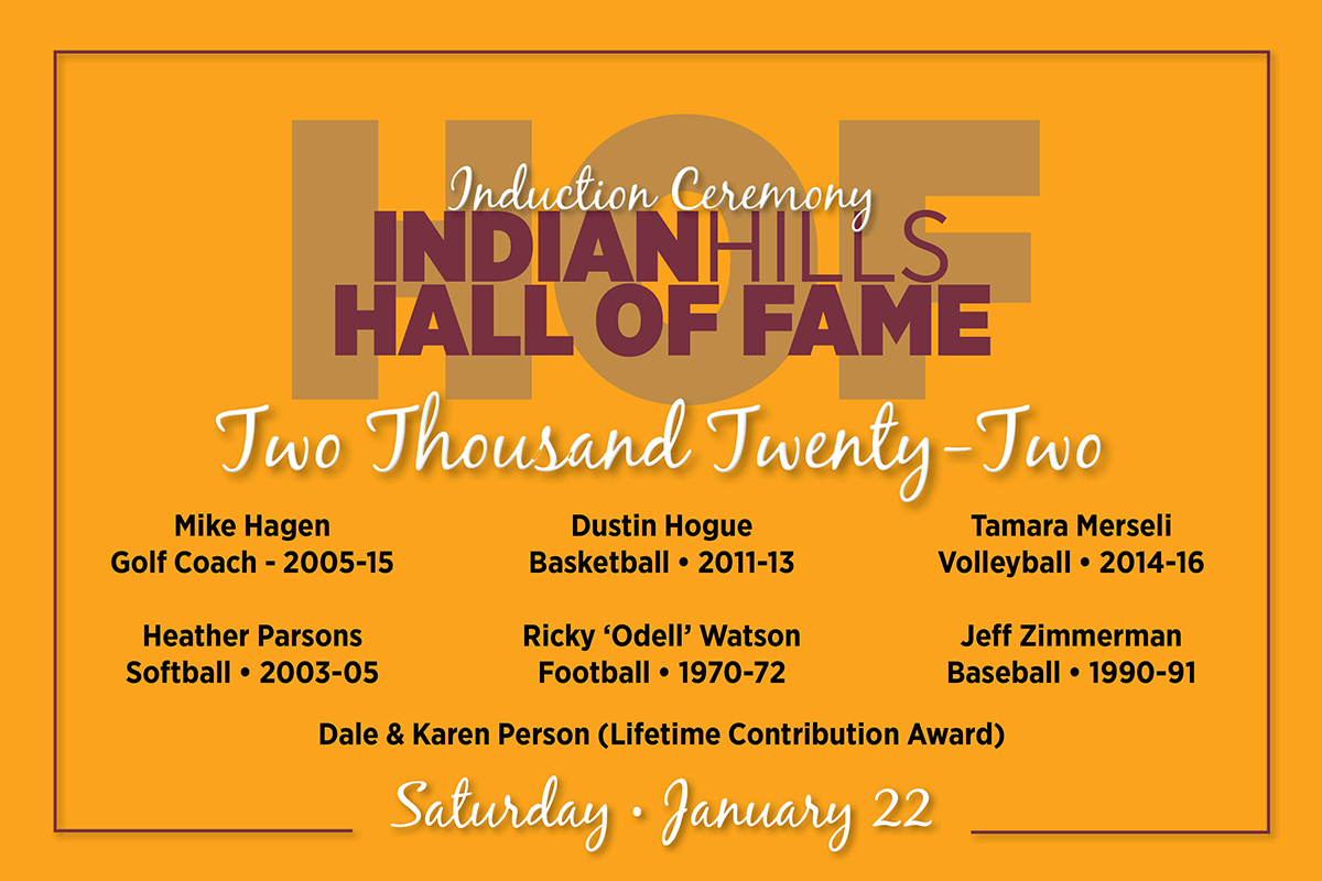 INDIAN HILLS ANNOUNCES 2022 HOF CLASS