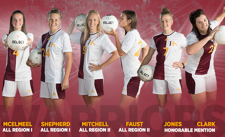 Warriors Place 6 on Women's All-Region Soccer
