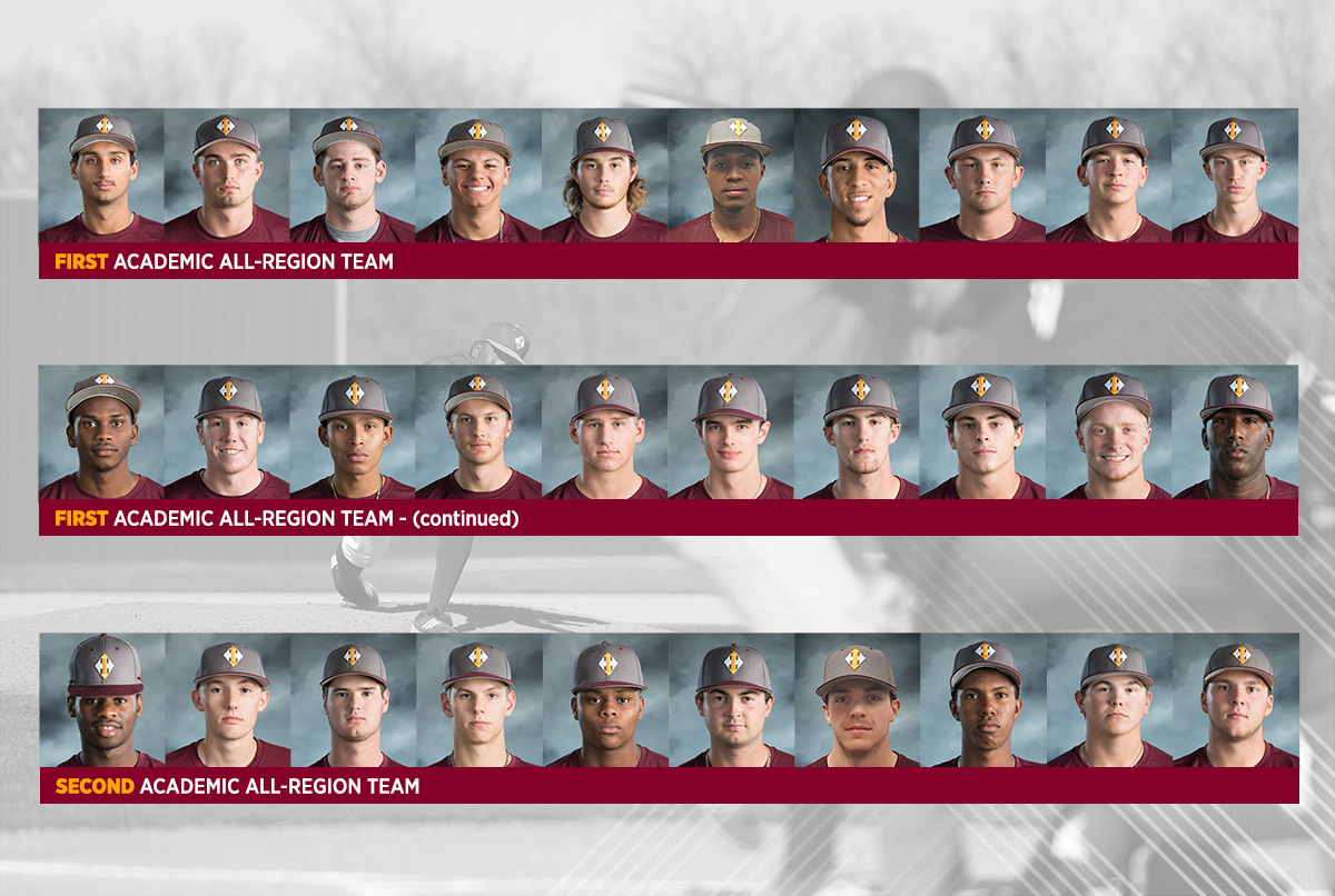 Baseball Academic All-Region Players