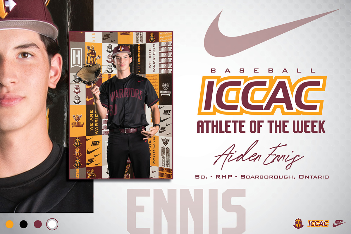 ENNIS NAMED ICCAC DI PITCHER OF THE WEEK