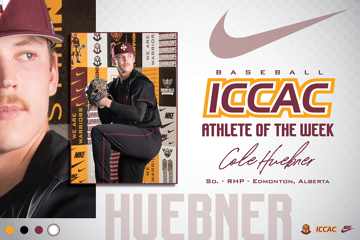 HUEBNER NAMED ICCAC PITCHER OF THE WEEK