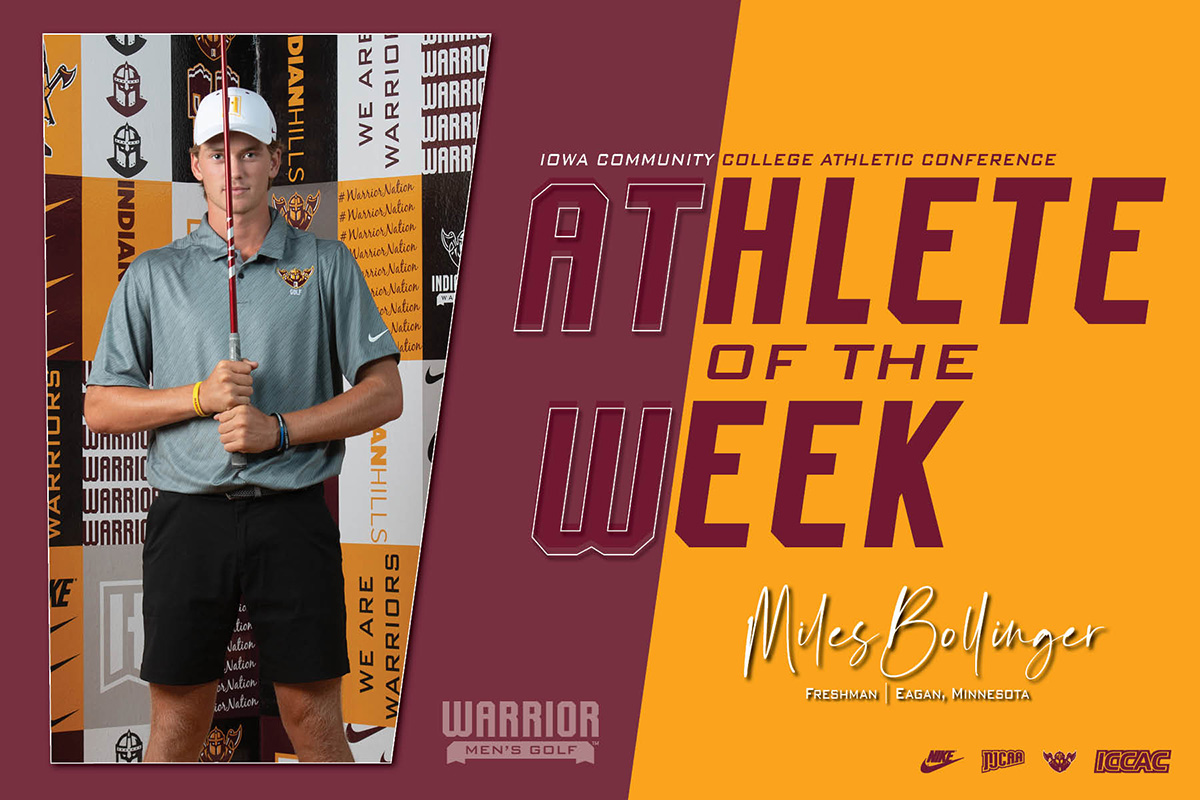 BOLLINGER NAMED ICCAC GOLFER OF THE WEEK