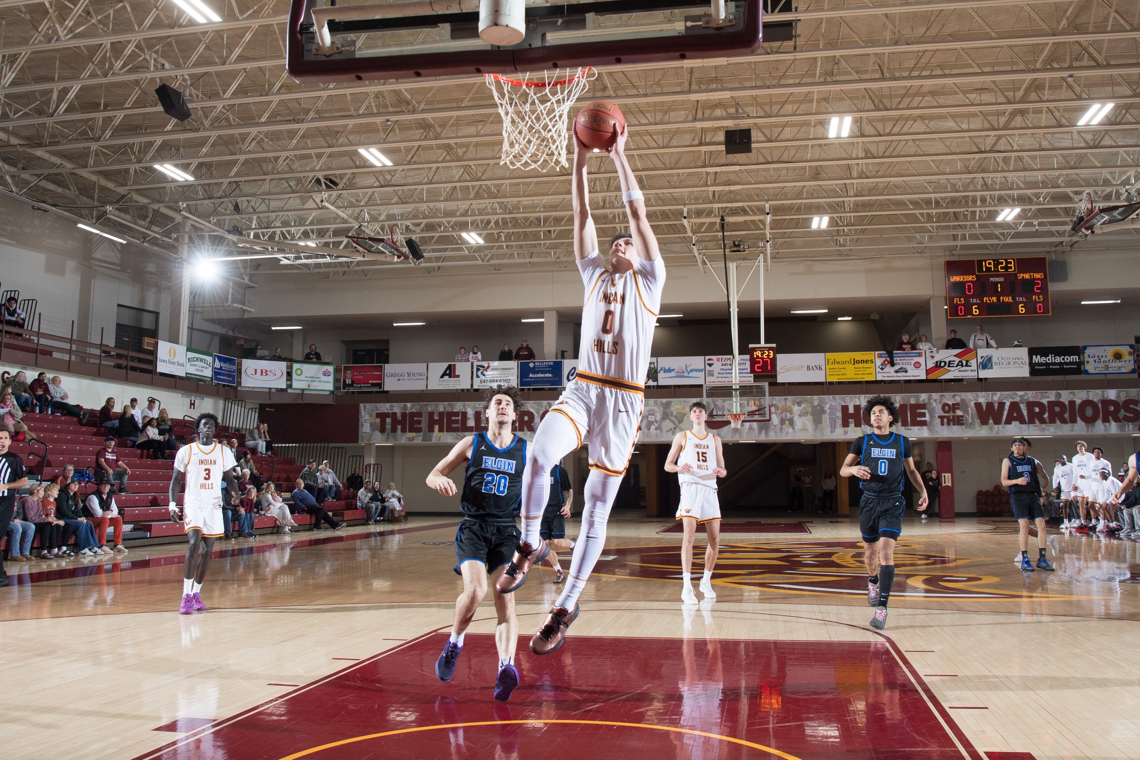 NO. 12 WARRIORS STIFLE SPARTANS AT HELLYER