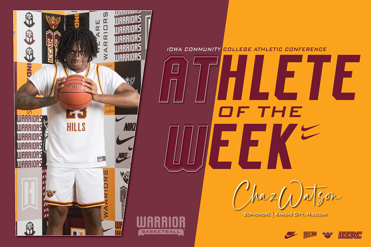 WATSON LANDS THIRD ICCAC ATHLETE OF THE WEEK HONOR