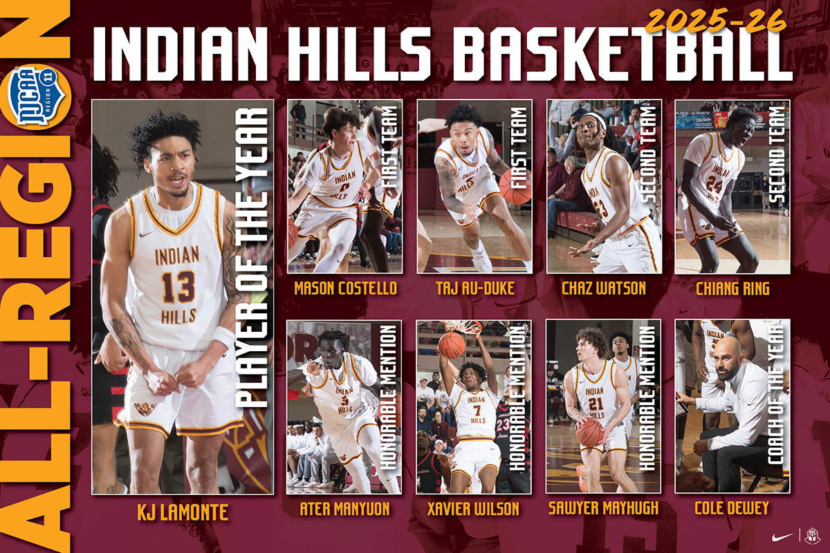 EIGHT NAMED TO NJCAA ALL-REGION SQUAD
