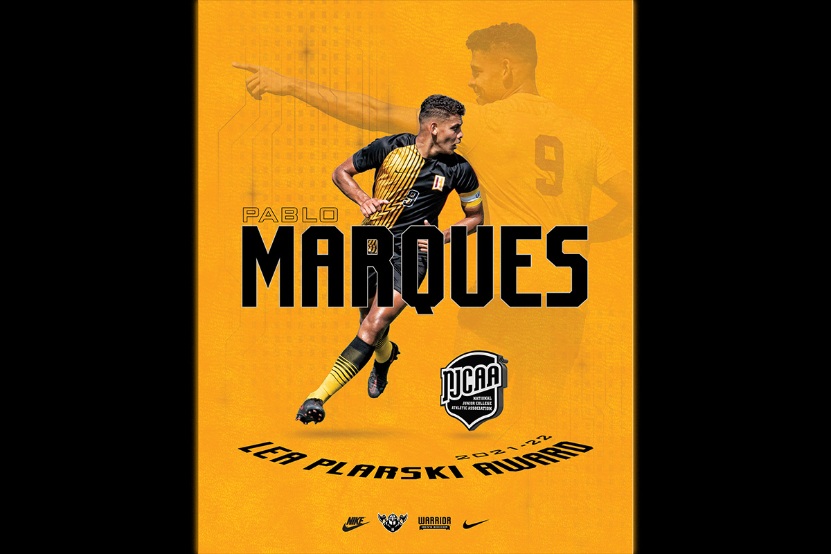 MARQUES EARNS NJCAA LEA PLARSKI AWARD