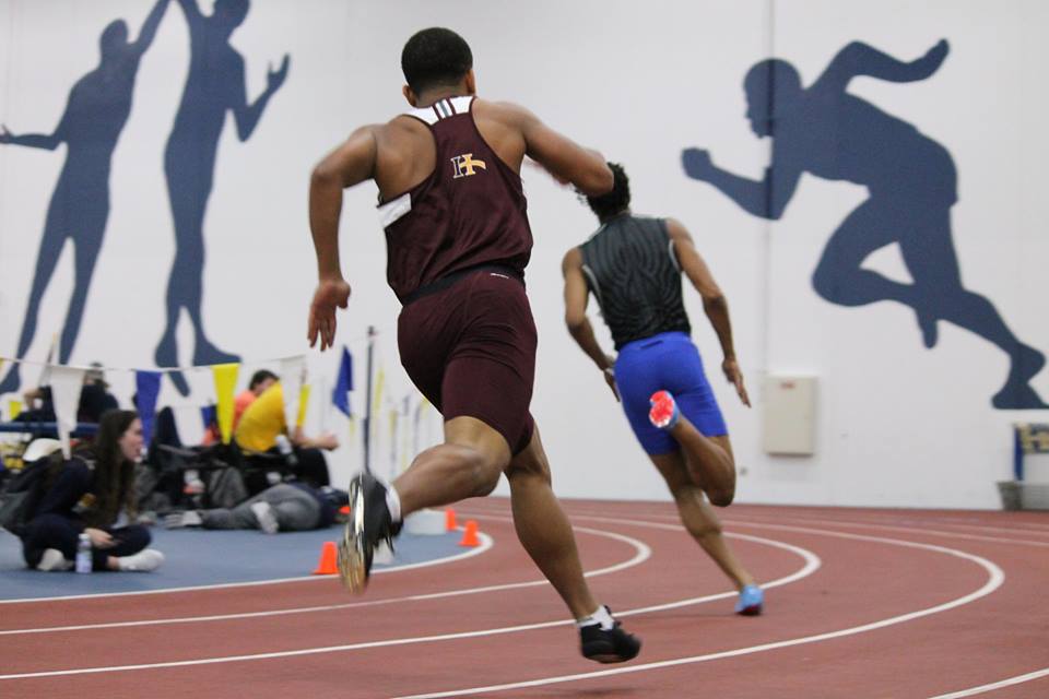 Student-athletes running