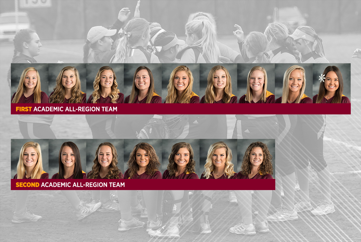 Softball Academic All-Region Players