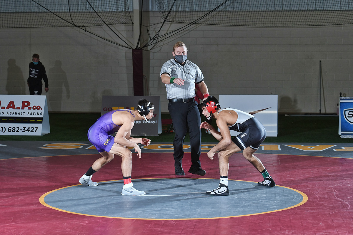 WARRIORS WIN INAUGURAL HOME DUAL, 38-4