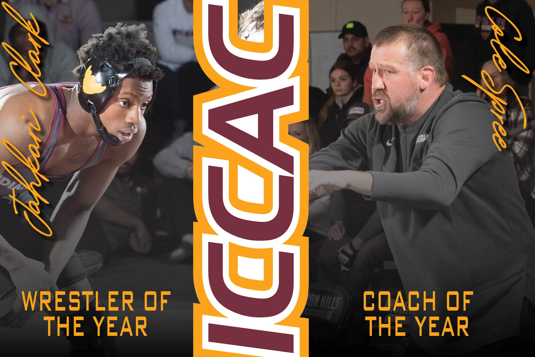 SPREE, CLARK SWEEP ICCAC POSTSEASON HONORS