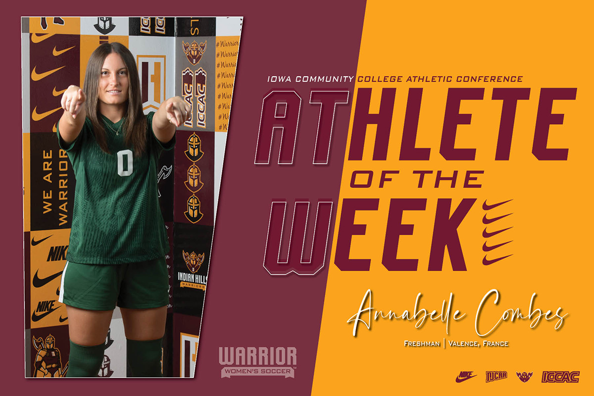COMBES LANDS FIFTH ICCAC ATHLETE OF THE WEEK HONOR