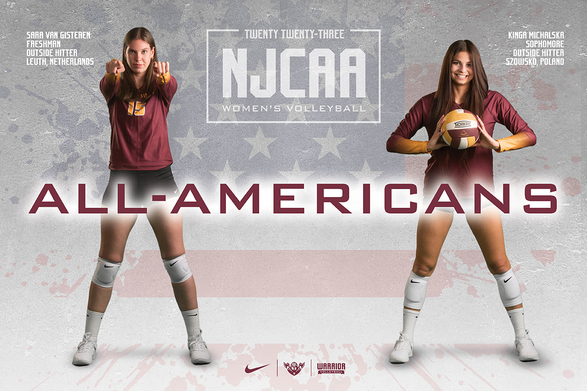 MICHALSKA, VAN GISTEREN NAMED NJCAA ALL-AMERICANS